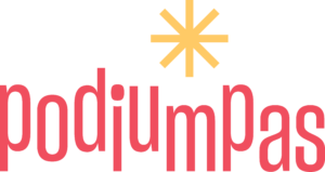 PodiumPas – logo met ster – geel rood