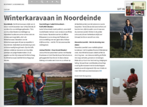 Het artikel van De Uitkomst over Winterkaravaan
