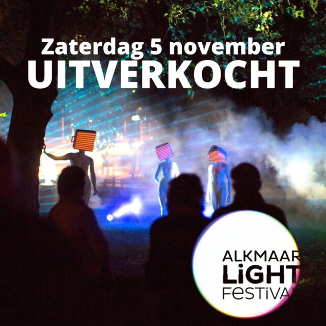 𝗭𝗔𝗧𝗘𝗥𝗗𝗔𝗚 𝗨𝗜𝗧𝗩𝗘𝗥𝗞𝗢𝗖𝗛𝗧!

Alle tickets voor zaterdag 5 november zijn uitverkocht! Superjammer! Wil je er volgend jaar bij zijn? Ga dan naar Alkmaarlightfestival.nl en laat je 
e-mailadres achter. Dan ben je volgend jaar als eerste op de hoogte!

LET OP: Aan de kassa zijn er geen kaarten te koop vanavond!

#uitverkocht #alf #alkmaarlightfestival #alkmaar #karavaan #4nov #5nov
